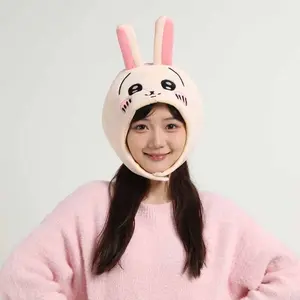Japanese Chiikawa Cartoon Girl Hachiware Usagi Momonga Adult and Children's Photo Shoot Props Headgear Hat Gifts