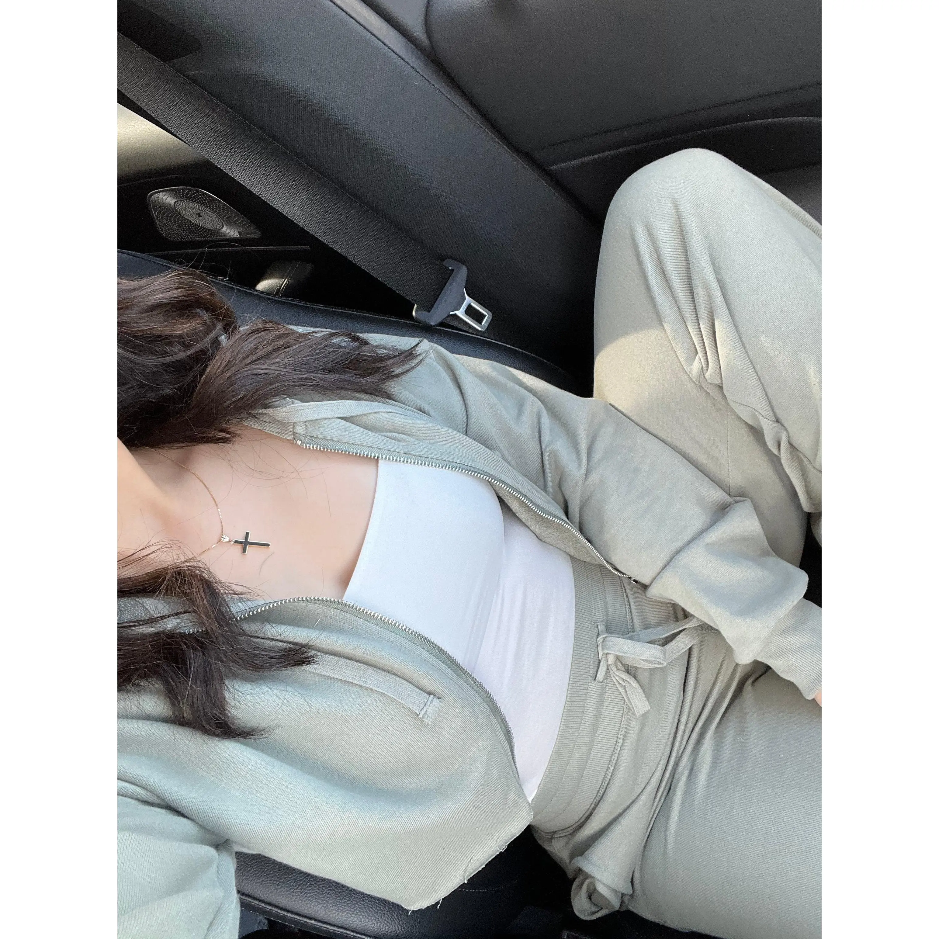Sage 2 Piece Jacket & Sweatpants Outfit