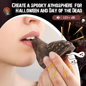 Aztec Death Whistle Loudest Human Scream, 125+ Decibel Aztec War Whistle, Realistic Screaming Sound Effect, Model Xinghao