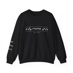 Mama Personalized Sweatshirt, Cozy Custom Crewneck Jumper for Mom, Kids Names, Mothers Day Gift, Family Apparel