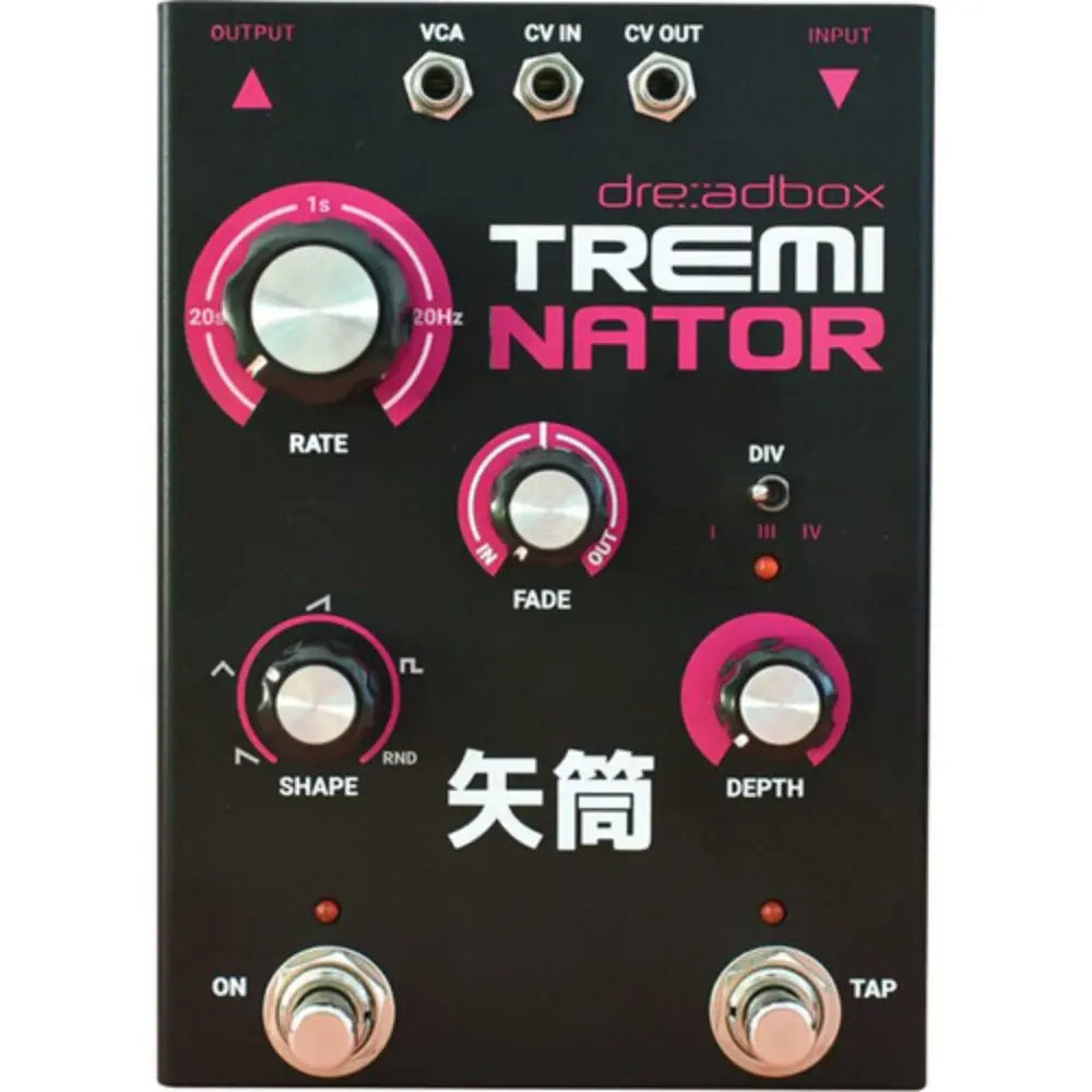 Dreadbox Treminator Warm OTA Multiwaveform LFO Amplitude-Modulation and Tremolo Pedal