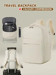 Ryanair baggage bag 40*20*25cm, Vacuum Compression Travel Backpack with Air Pump, Lightweight Luggage Bag, Airline Approved, Multiple Storage Compartments, Casual Style