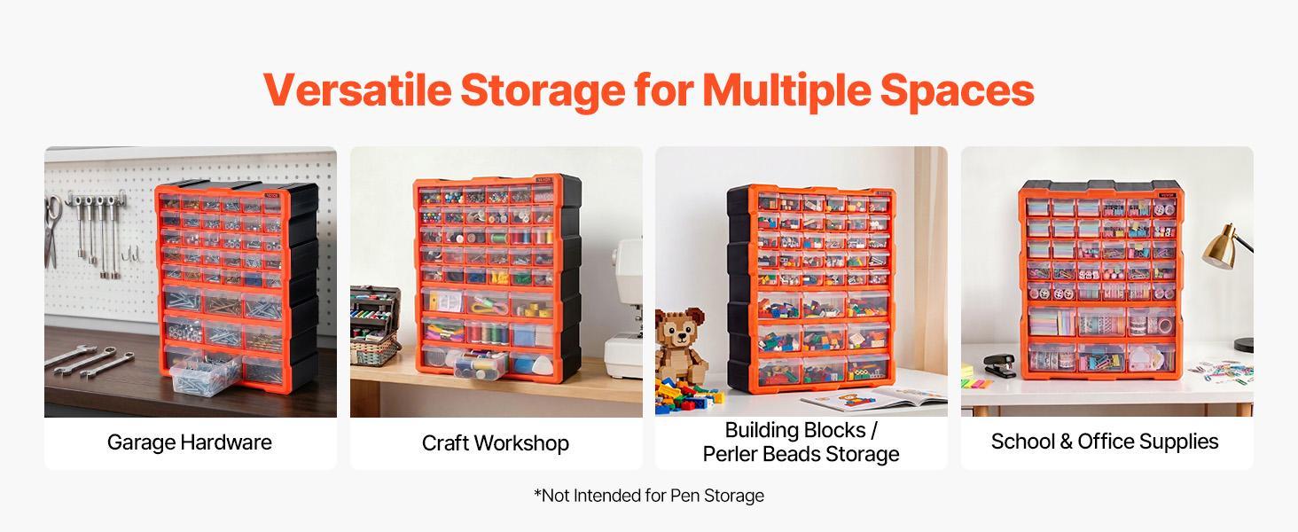 【BackToSchool】VEVOR 39-Drawer PP Plastic Drawer Storage Cabinet, Reinforced Structure, Label Stickers, Anti-Drop Stops, Stackable Slots, Wall-Mountable for Garage Small Parts, DIY Enthusiasts 【BackToSchool】VEVOR 39-Drawer PP Plastic Drawer Storage Cabinet, Reinforced Structure, Label Stickers, Anti-Drop Stops, Stackable Slots, Wall-Mountable for Garage Small Parts, DIY Enthusiasts