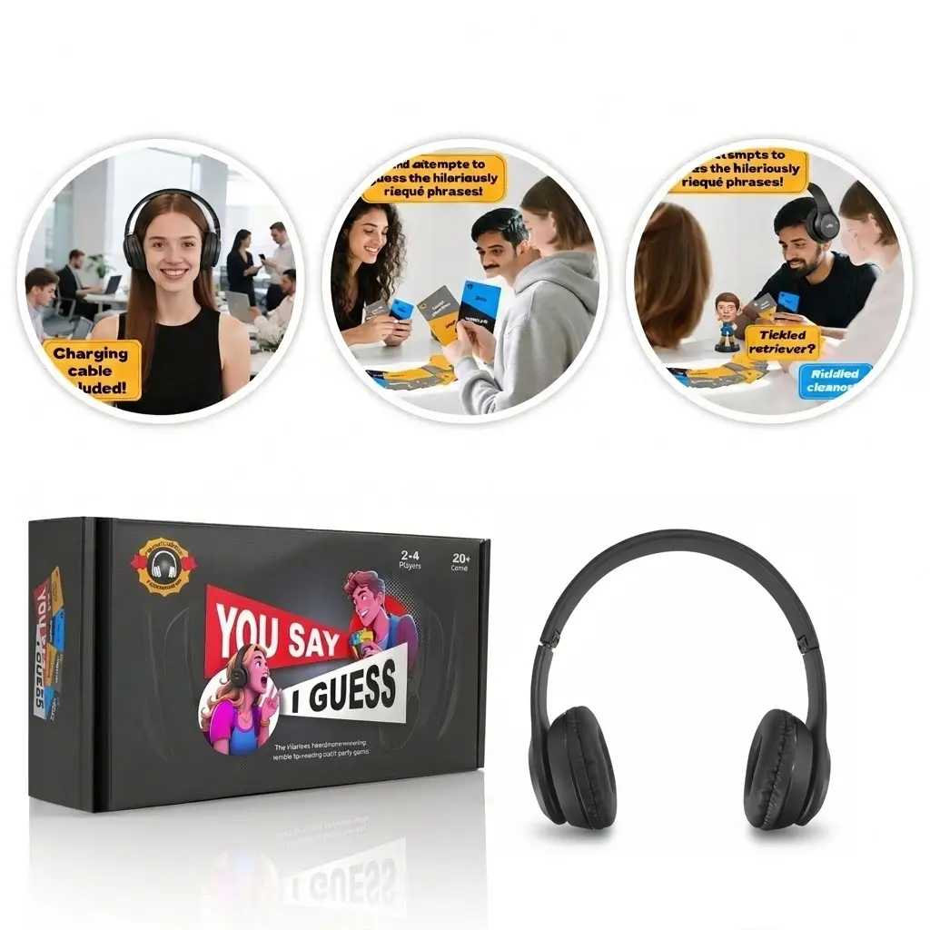 Game Night Essential You Say Guess Adult Card Game, Lip Sync Challenge, 18+ Party Fun, Create Memorable Moments, Perfect for Gatherings, Table Games, Board Games Night