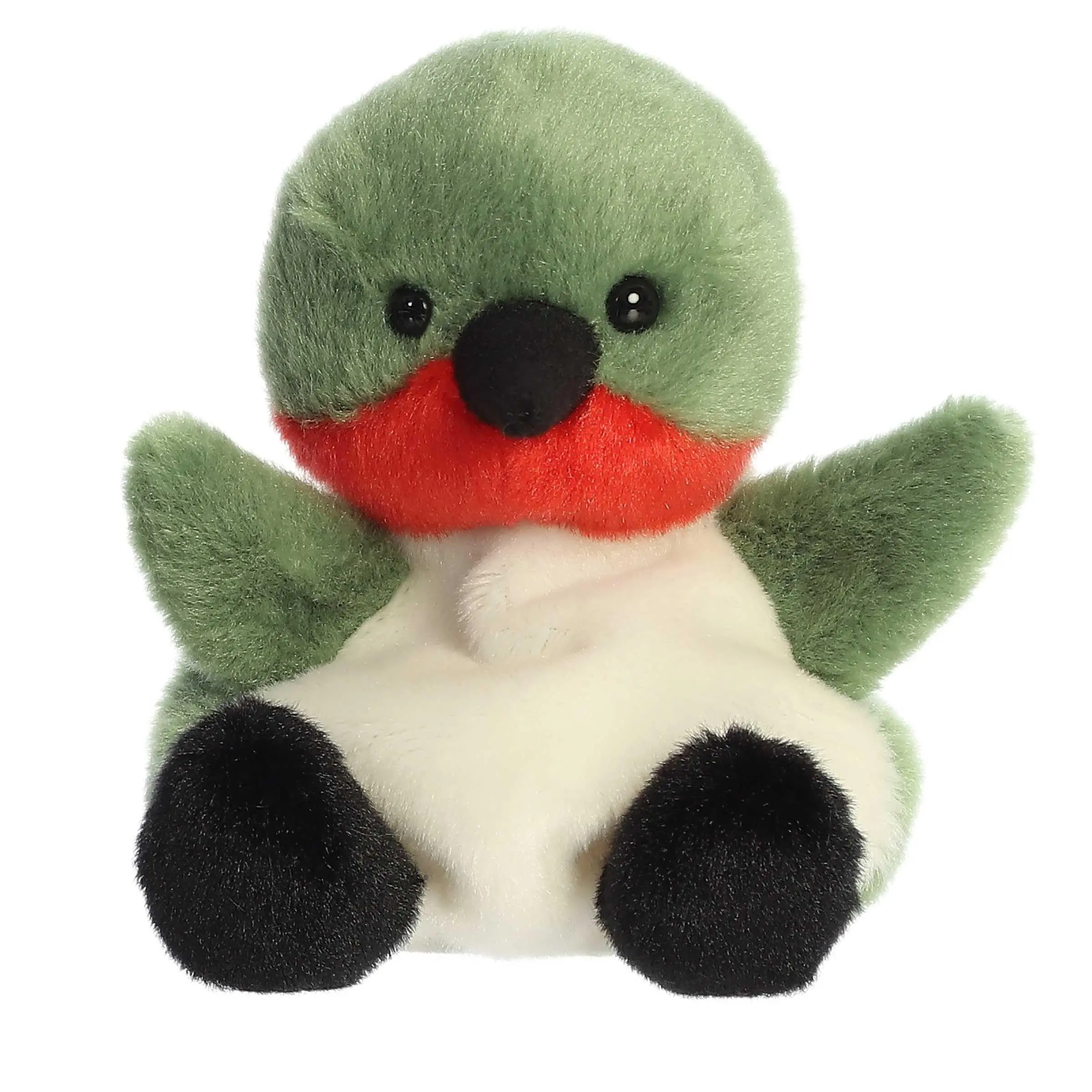 Aurora Adorable Palm Pals Hilda Hummingbird Stuffed Animal - Fun Collectible Plush for Kids and Adult Collectors - Perfect for Decorating Rooms and Birthday Gifts - Green 4 Inches