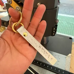 Aesro Personalizable Leather Keychain