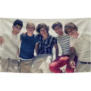 One Direction Mech - 3x5ft Large Wall Hanging Tapestry for One Direction Fans - Vibrant Colors, Durable Fabric with Grommets