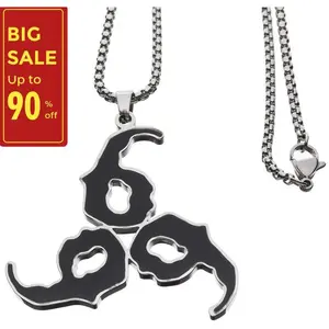 Hip Hop Juice Pendant Necklace, Trendy Stainless Steel Chain, Streetwear Jewelry for Men Women, Hoodie Accessory, Couple Gift, New Year Present