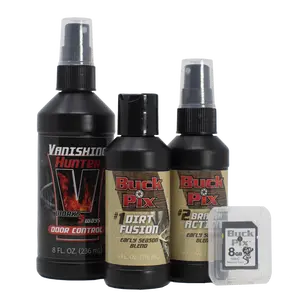 Buck Fever Pure Chem Synthetic Scent Spray Pack - 4-Piece Chemical Mix Combo with Early Blend Bottle, Attracts Bucks