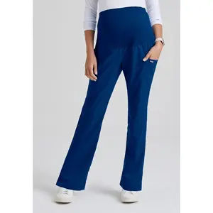 Grey's Anatomy by Barco Classic Women's Lilah Maternity Scrub Pant Small Indigo.