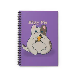 Kawaii Kitty Pie Spiral Notebook - Ruled Line