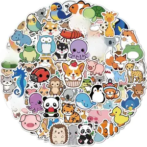 100 Pcs Animal Stickers for Kids, Cute Water Bottle Stickers for Kids Waterproof, Vinyl Laptop Kid Sticker Pack, Kid Classroom Prizes for Elementary Students