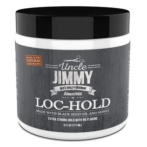 UNCLE JIMMY Loc Hold Premium Male Hair Styling Pomade-Wax, 6 oz