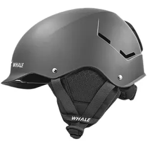 WHALE Unisex Ski Helmet| Warm, Shockproof Protective Gear for Downhill & Cross-Country Skiing