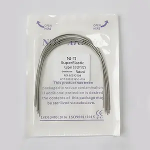 Nickel-titanium alloy orthodontic wire, super elastic orthodontic wire, square wire, round wire for orthodontics
