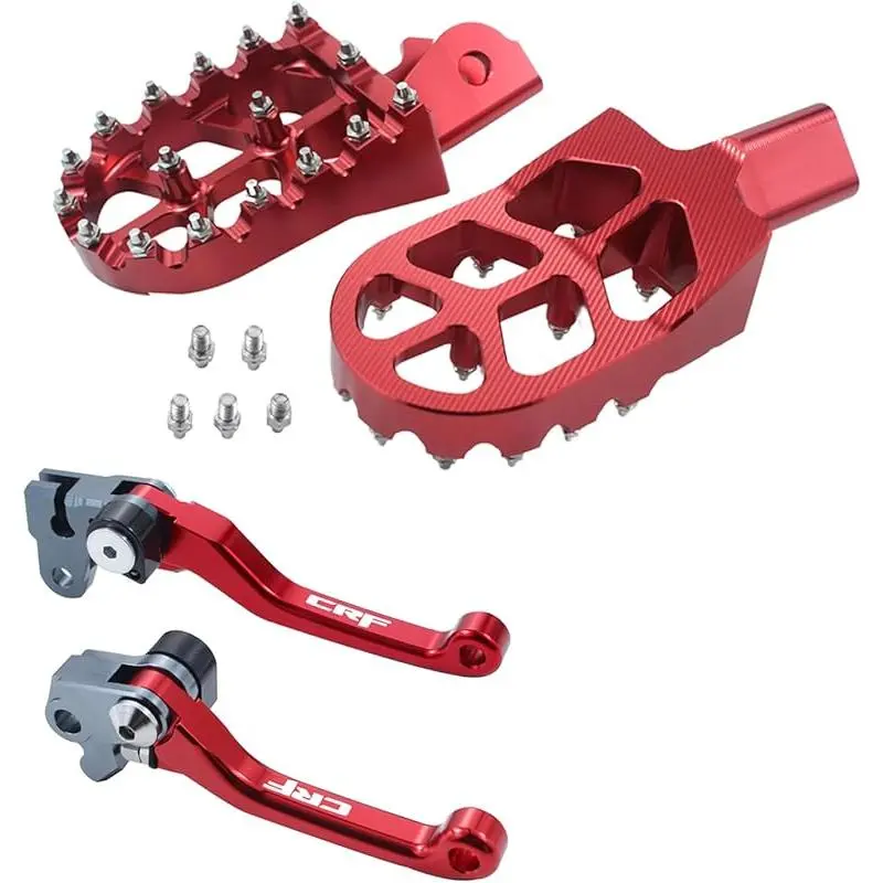CRF230F 2003-2019 Foot Pegs + Lever (red