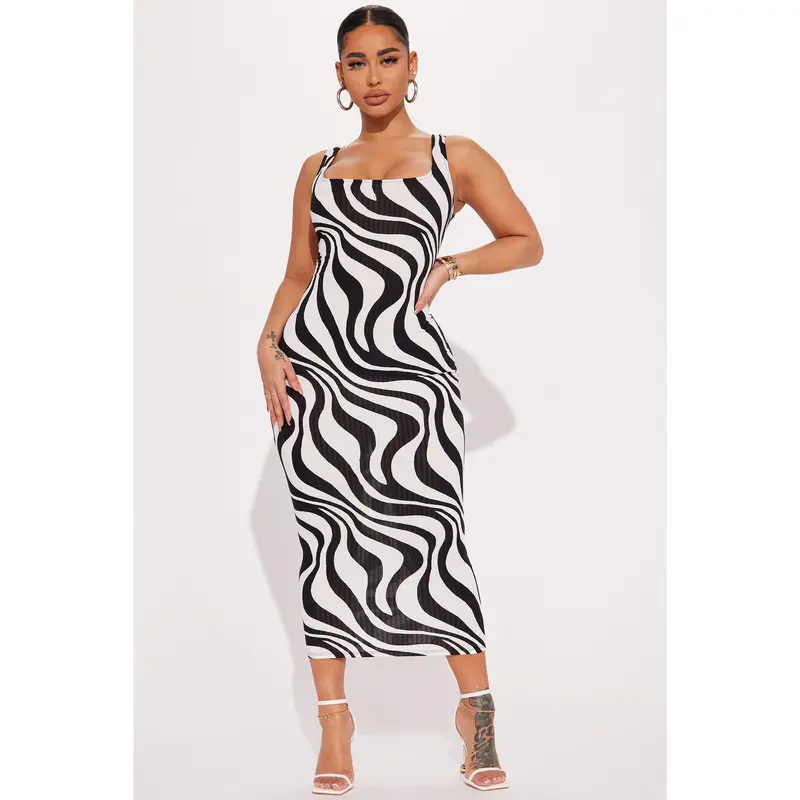 fashion print loose dress Fashion Printed Comfortable Maternity Loose Dress main image 1