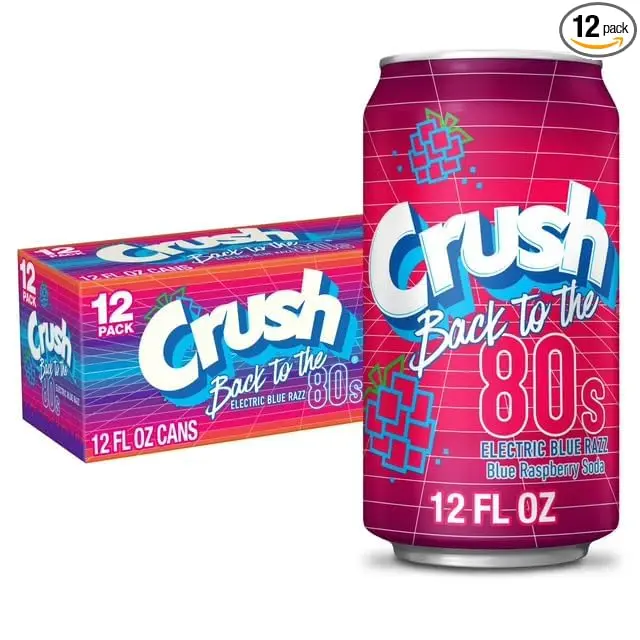 Crush Electric Blue Razz 12 oz 12 pk