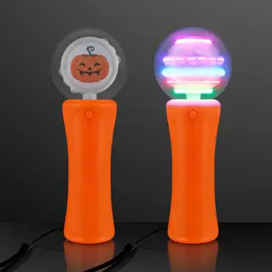 Pumpkin Treats Spin Wand with Halloween Safety Lights