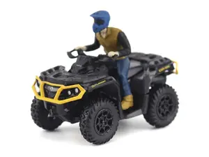 Can-Am Outlander XT-P 1000R Iron Gray, Black & Neo Yellow Diecast 1:32 Scale Model - Diecast Masters 60006