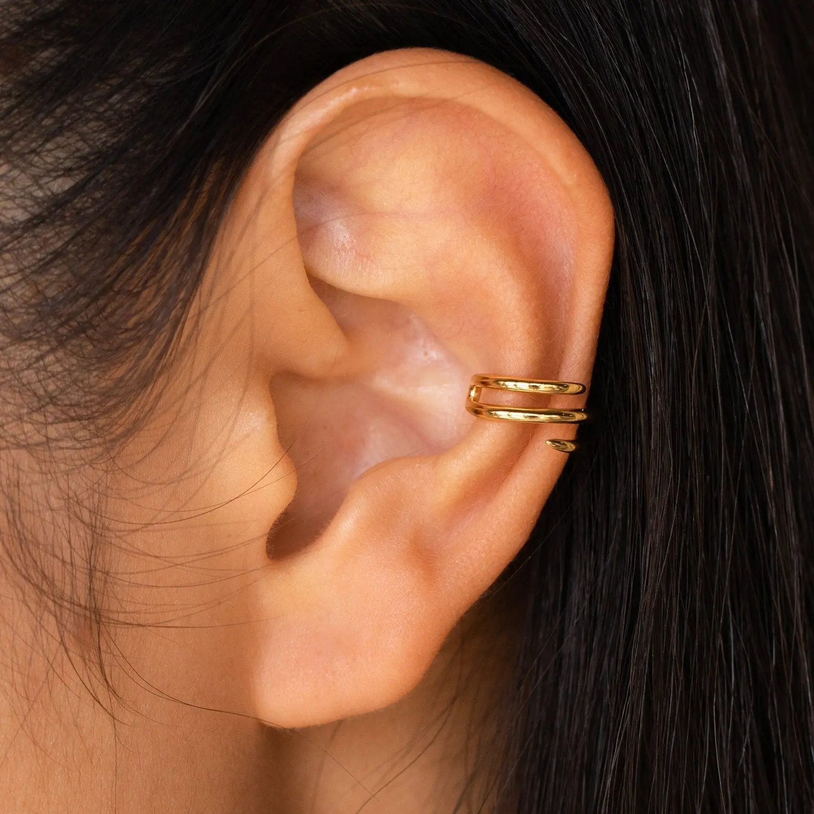 Claw Ear Cuffs by Caitlyn Minimalist - Minimalist Cartilage & Conch Cuff Earrings No Piercing - Trendy Stacking Earrings - Birthday Gift