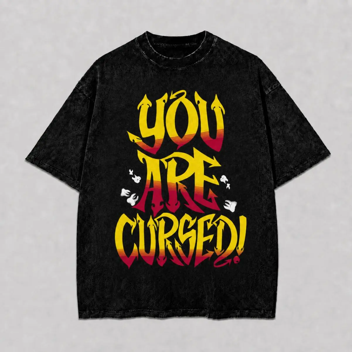 Danhausen You Are Cursed Shirt, Very Nice Very Evil Wrestling Graphic Tee, Vintage Wash T-Shirt, Unisex Fan Apparel