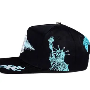 Hat N Y Black Green Tiff Crystals