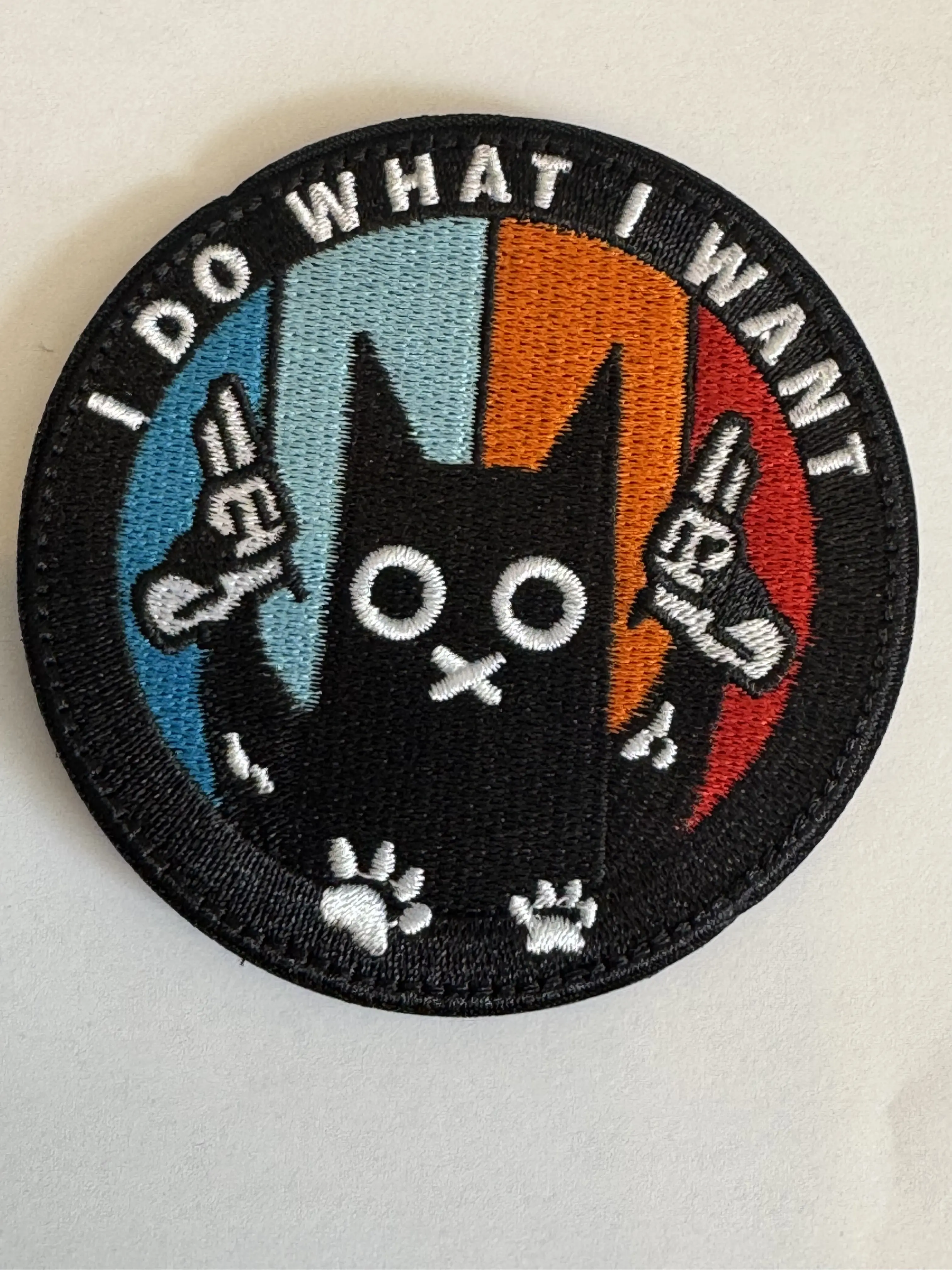I Do What I Want Cat Hook And Loop Patch