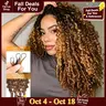 [CROCHET HAIR] STERLY Highlight 4/27 Burmese Curly Crochet Human Hair With Miracle Knots for Easy Install Ombre Crochet Human Hair for Boho Braids Machine Made Hair Extensions Friendly Plush Texture Time-Saving Wear #tiktokshopstockup