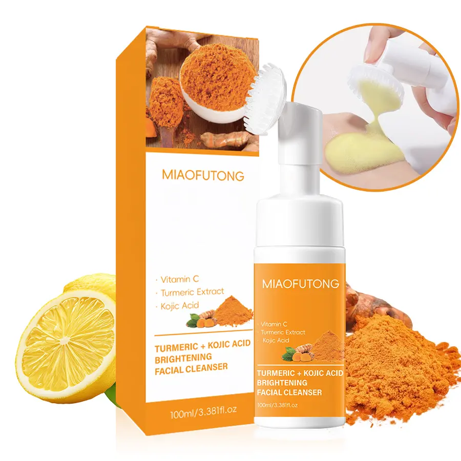 Turmeric Soap and Facial Cleanser Set for Daily Face and Body Care Soap Cleansing Duo Cleansing Soap Kit