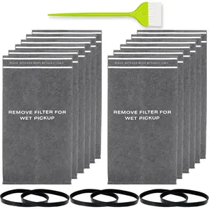 12 Pack 38737 Replacement for Craftsman 2.5 Gallon Shop Vac Filter Bags, compatible with CRAFTSMAN 2 to 2.5 Gallon Wet/Dry Vacuums and 5 Gallon Powerhead Bucket Vac, Part 9-38737