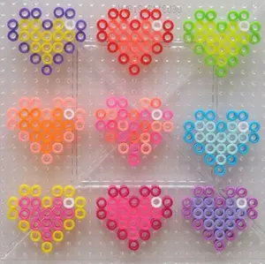 heart perler beads