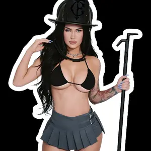 Firefighter Fox  (two decals 3") Stickers