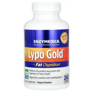 Enzymedica Lypo Gold, For Fat Digestion, 240 Capsules