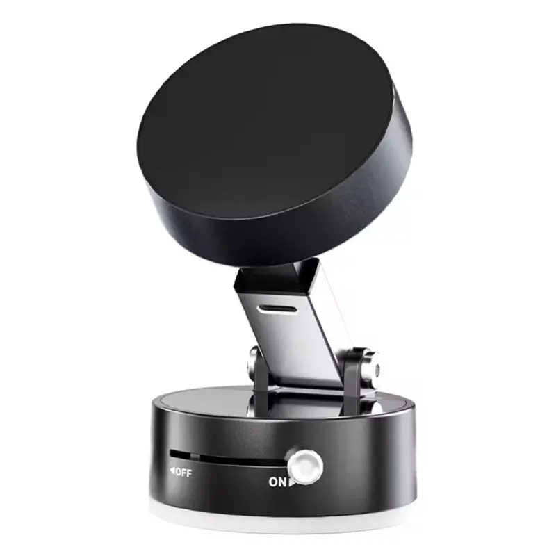Vacuum Suction Cup Magnetic Phone Holder,2025 Adjustable Car Cellphone Bracket Stand for Car Mirror Smooth Surface