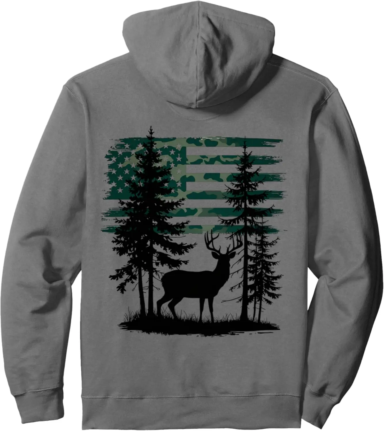 Country Hoodies Deer Hunting Hoodie Camo American Flag Buck Pullover Hoodie