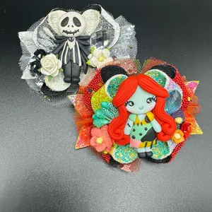 Jack and Sally inspired Clay Deluxe Bow set