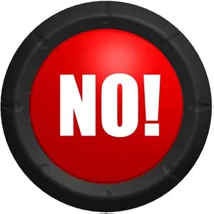 The Big Red NO Sound Button Desktop Sound Toy Great for All Ages Fun Stress Reliever