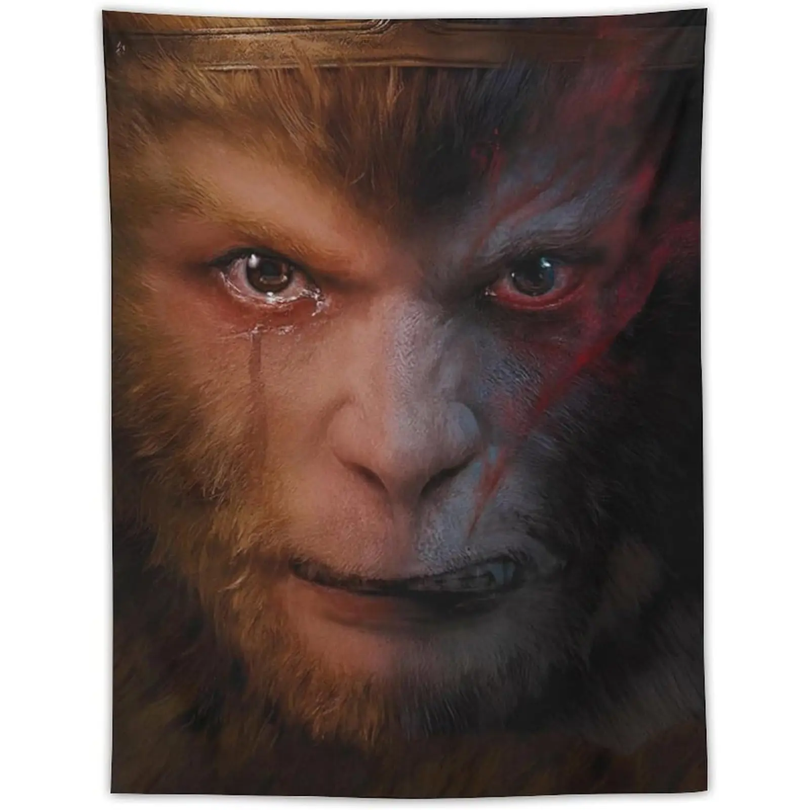 Black Myth: Wukong Tapestry Cartoon Game Wall Tapestry Flag Suitable for College Dormitory Cave Bedroom Living Room Office Party Decoration