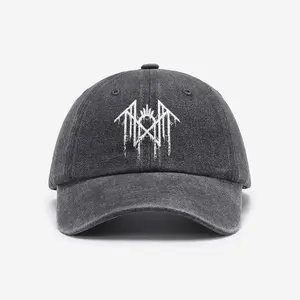 Unisex Vintage Metal Rock Inspired Baseball Cap – Adjustable Double-Fastening Streetwear Hat, Signature Graphic Design,  Perfect Gift for Men & Women