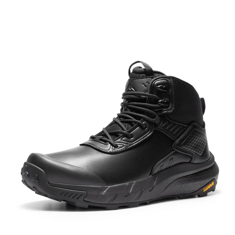 NORTIV 8 VaporGuard Men's Waterproof Military Tactical Boots Black Closed Ankle-high Design YKK Zipper Hook-Loop Strap Closure Breathable Durable NORTIV 8 VaporGuard Men's Waterproof Military Tactical Boots Black Closed Ankle-high Design YKK Zipper Hook-Loop Strap Closure Breathable Durable