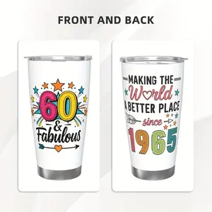 60th Birthday Gifts For Women, 1965 60th Birthday Decorations For Women, Gifts For Her Turning 60 Year Old, 20Oz Tumbler, The Best Birthday Present