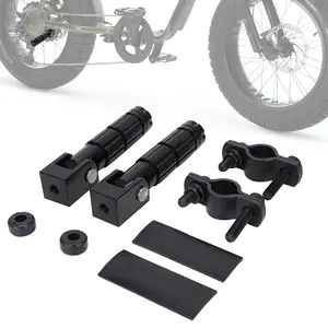 Dirt Bike Foot Pegs Rest Pedal Motorcycle Footpegs for Super73 S1 S2 RX Black Electric Motor Parts Accessories