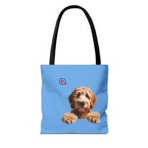 Goldendoodle Dog Lovers Tote Bag (Light Blue) - Stylish and Practical Carryall for Dog Lovers, Animal Print Market Tote, Animal Lover Gift, Reusable Shopping Bag,