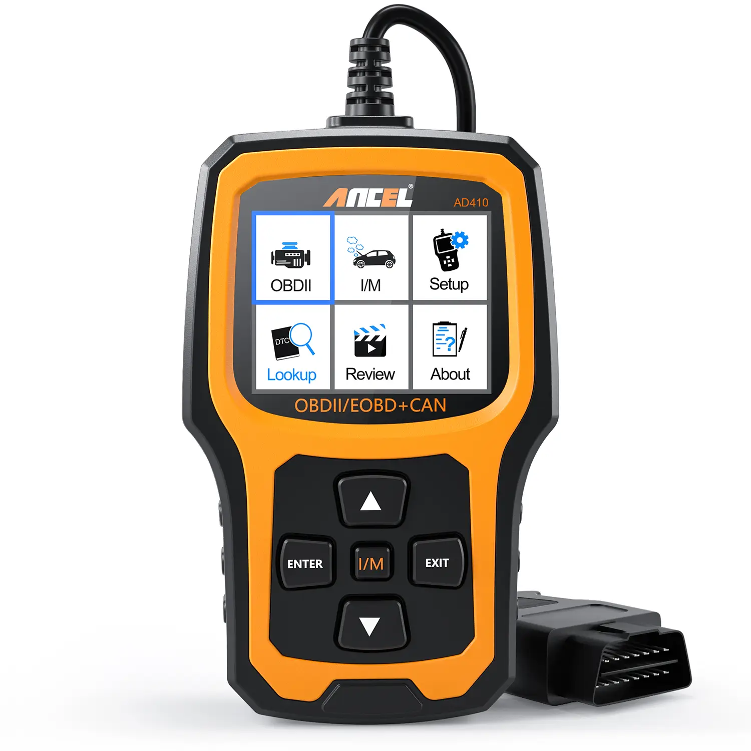 ANCEL AD410 Enhanced OBD2 Scanner for Check Engine Light & SMOG Check with DTC Lookup & Live Data Stream for All OBDII Cars 1996+ - Vehicle Diagnostic
