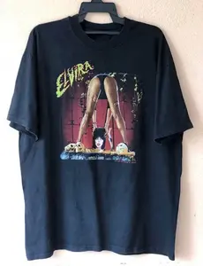 ELVIRA Mistress Of The Darkness Horror-Movie black T shirt P