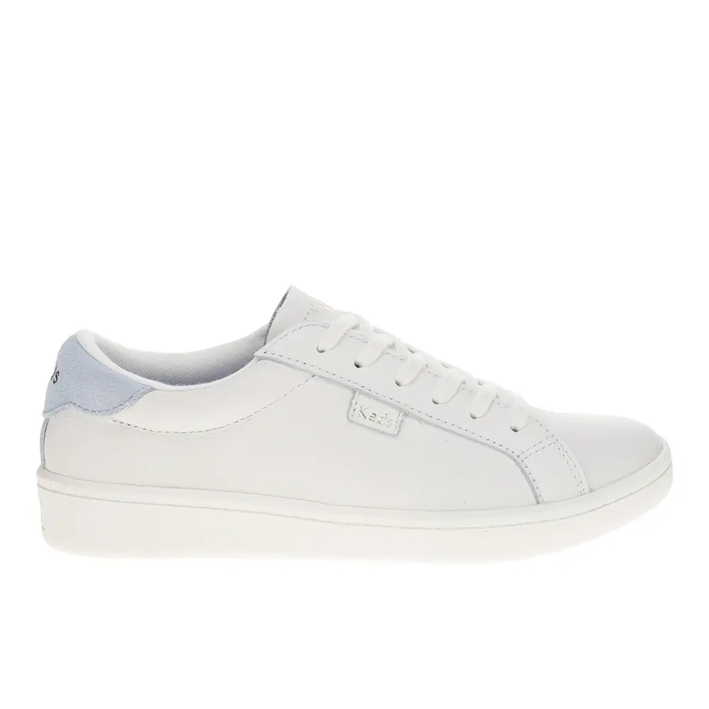 Keds Womens Ace Ii Leather Lace Up Sneakers Shoes Casual - White Keds Womens Ace Ii Leather Lace Up Sneakers Shoes Casual - White
