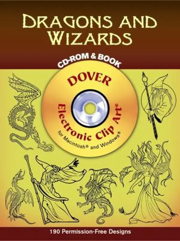 USED Book - Dragons and Wizards CD-ROM and Book [With CDROM] by Noble, Marty (Paperback) - english