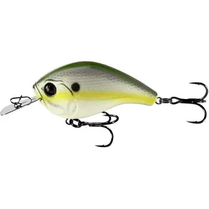 13 Fishing Jabber Jaw Hybrid Squarebill Crankbaits with HD Holographic Eyes & Patent Pending Metal Cheeks for Enhanced Clicking Noise
