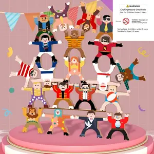 Cartoon Character Stack-Up Toy, Challenge Balance Stacking, Baby Concentration Enlightenment Super Fun, Educational Kids Toy